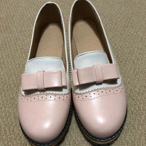 Pink Bow Loafers
